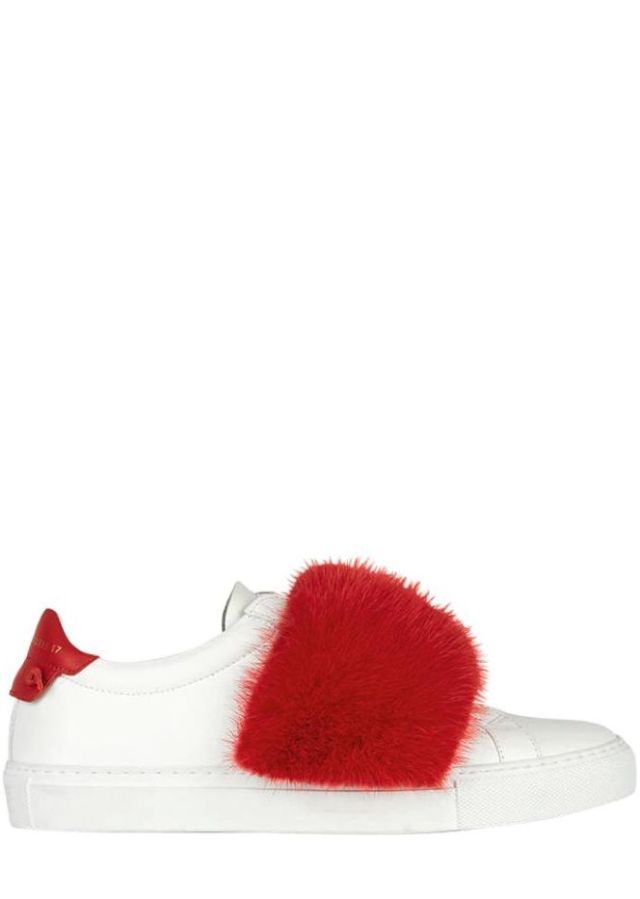 Footwear, Red, White, Shoe, Carmine, Fur, Sneakers, Coquelicot, 