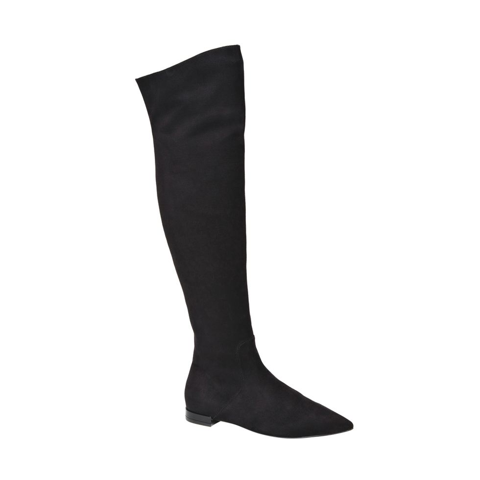 Footwear, Knee-high boot, Shoe, Boot, Sock, Costume accessory, Riding boot, Fashion accessory, Thigh, 