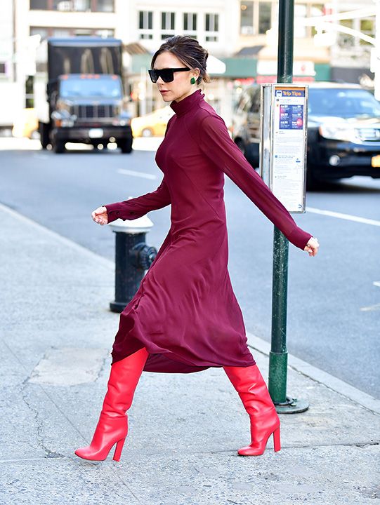 Street fashion, Clothing, Pink, Red, Fashion, Shoulder, Footwear, Snapshot, Joint, Ankle, 