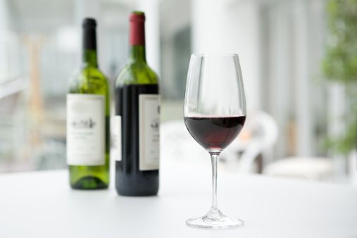 Bottle, Wine glass, Wine bottle, Glass bottle, Stemware, Drink, Drinkware, Glass, Wine, Product, 