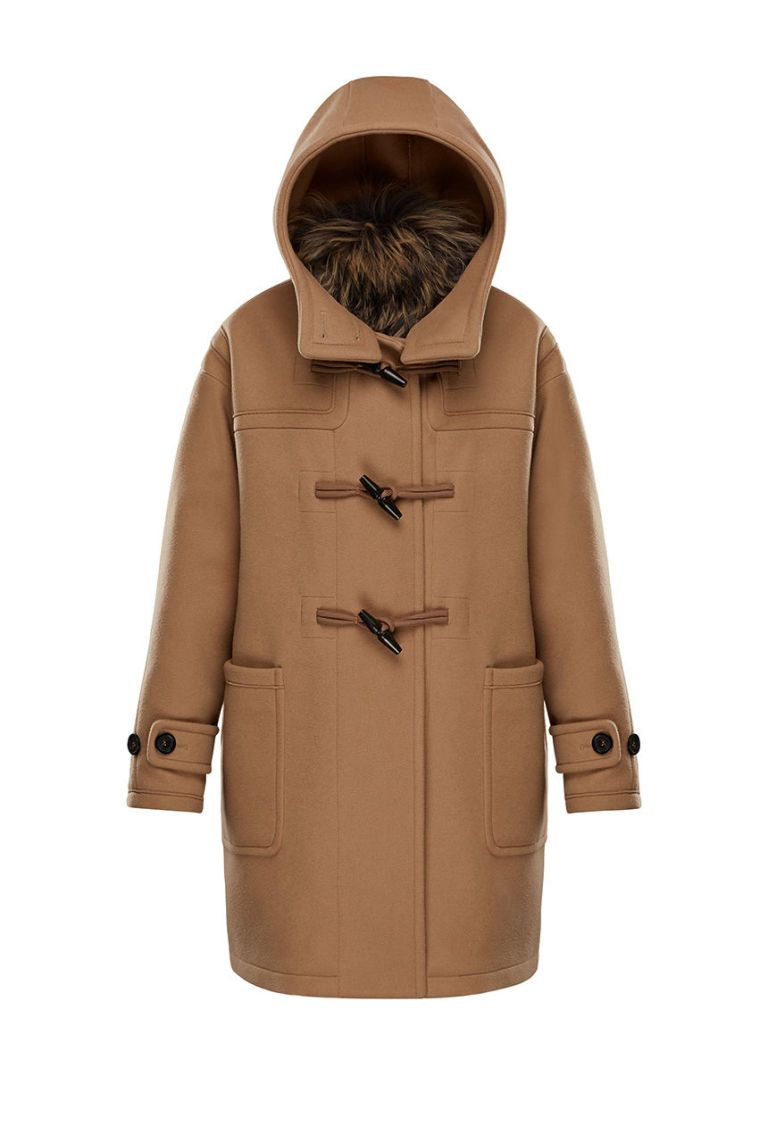 Clothing, Outerwear, Coat, Hood, Jacket, Sleeve, Trench coat, Overcoat, Brown, Beige, 