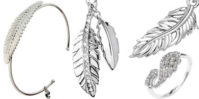 Fashion accessory, Body jewelry, Jewellery, Leaf, Feather, Earrings, Metal, Wing, 