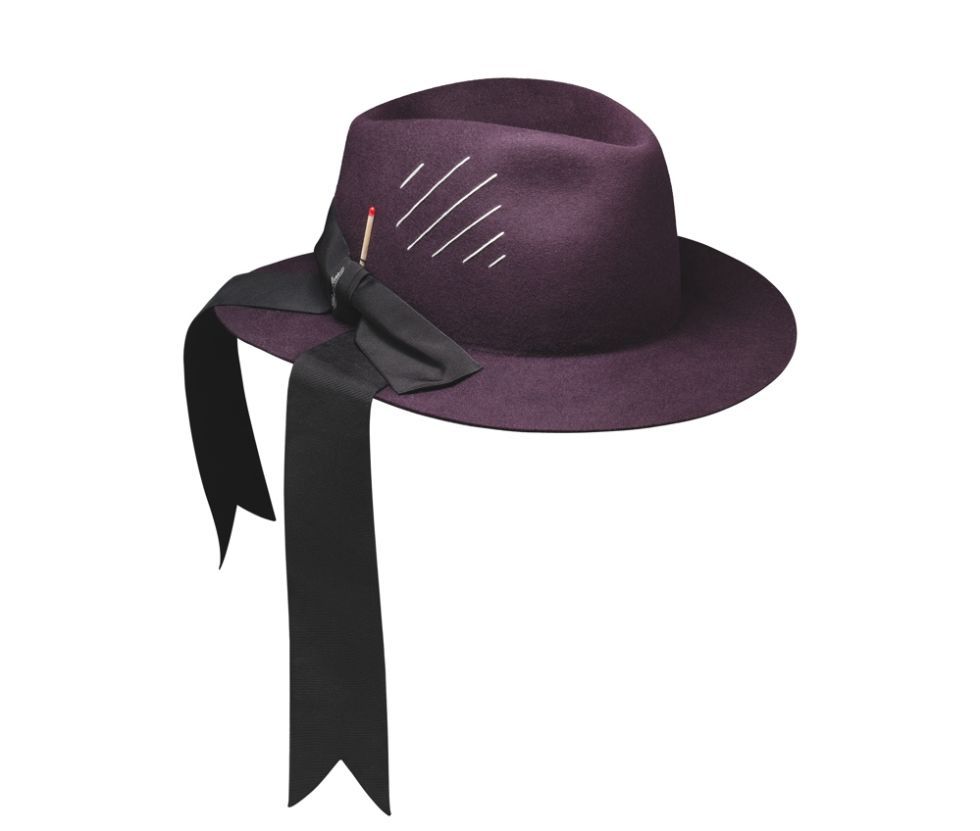 Clothing, Hat, Purple, Costume hat, Violet, Fashion accessory, Costume accessory, Fedora, Headgear, Sun hat, 