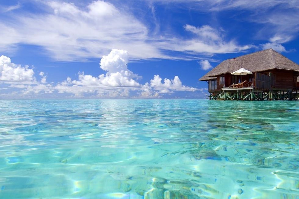 Sky, Blue, Ocean, Sea, Turquoise, Natural landscape, Vacation, Tropics, Azure, Caribbean, 