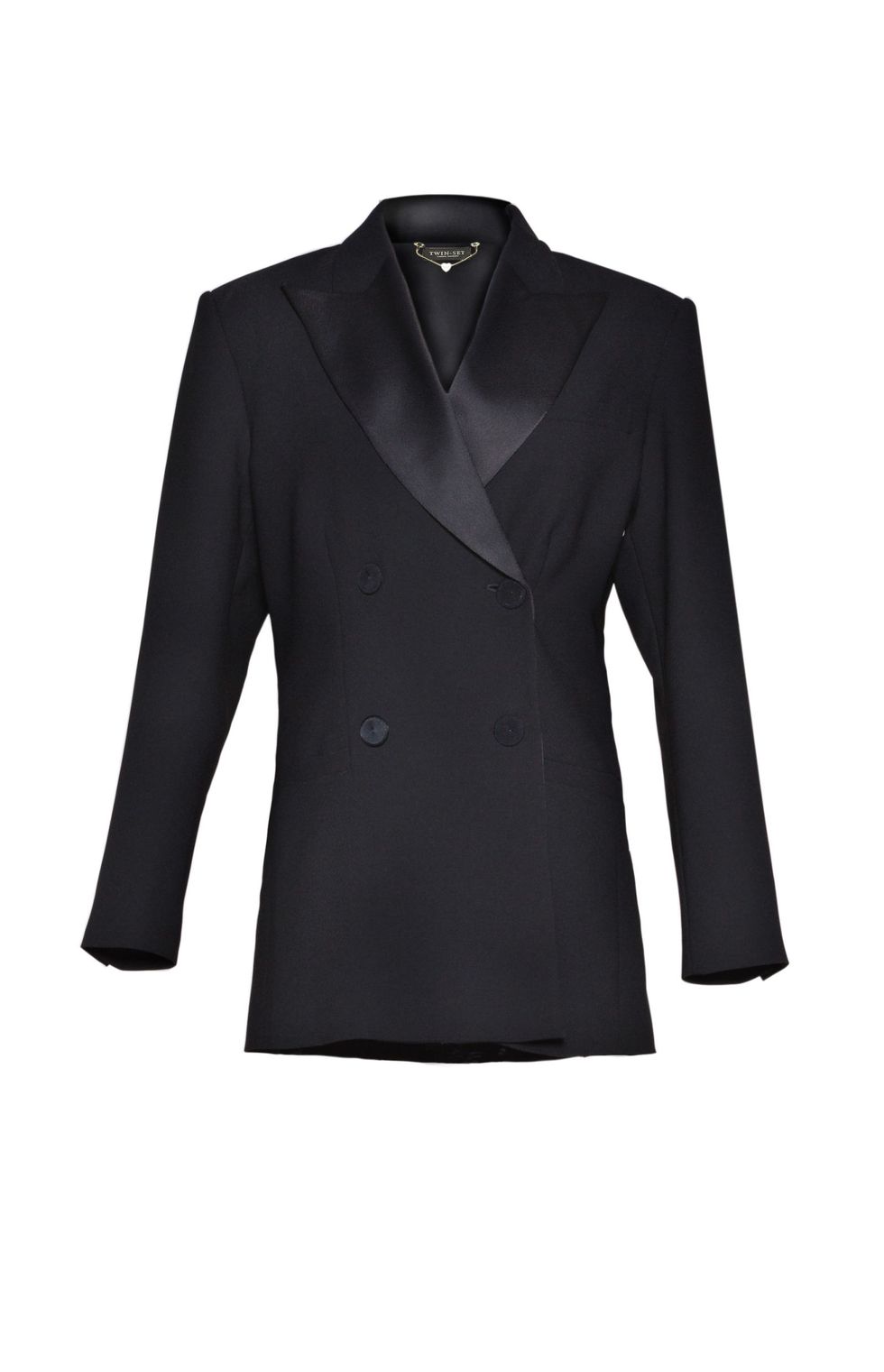 Clothing, Outerwear, Black, Blazer, Jacket, Formal wear, Collar, Sleeve, Suit, Coat, 