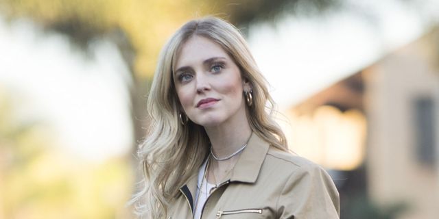 chiodo in pelle chiara ferragni