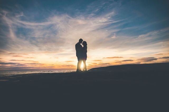 Sky, People in nature, Photograph, Cloud, Horizon, Sunset, Standing, Photography, Sea, Evening, 