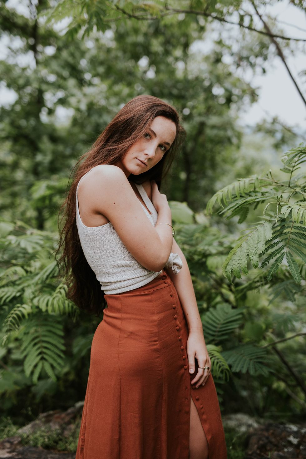 People in nature, Hair, Nature, Photograph, Photo shoot, Beauty, Clothing, Dress, Shoulder, Long hair, 