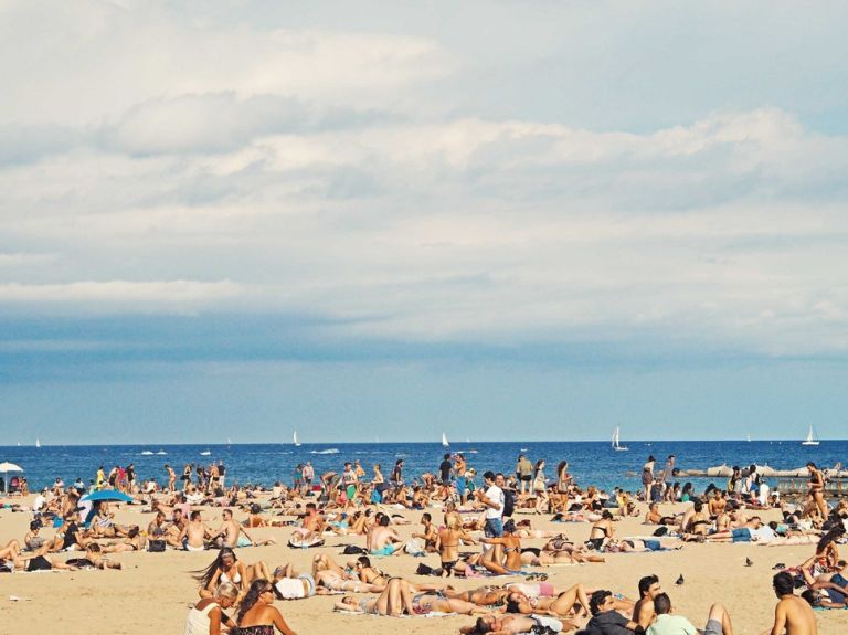 People on beach, Beach, Sun tanning, Vacation, Spring break, Sea, Tourism, Summer, Coast, Shore, 