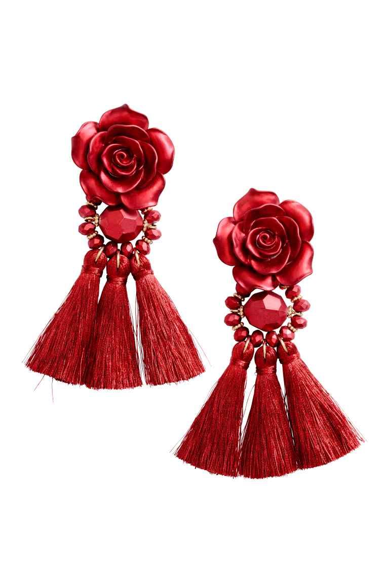 Red, Cut flowers, Rose, Dress, Flower, Plant, Fashion accessory, Rose family, Gown, Jewellery, 