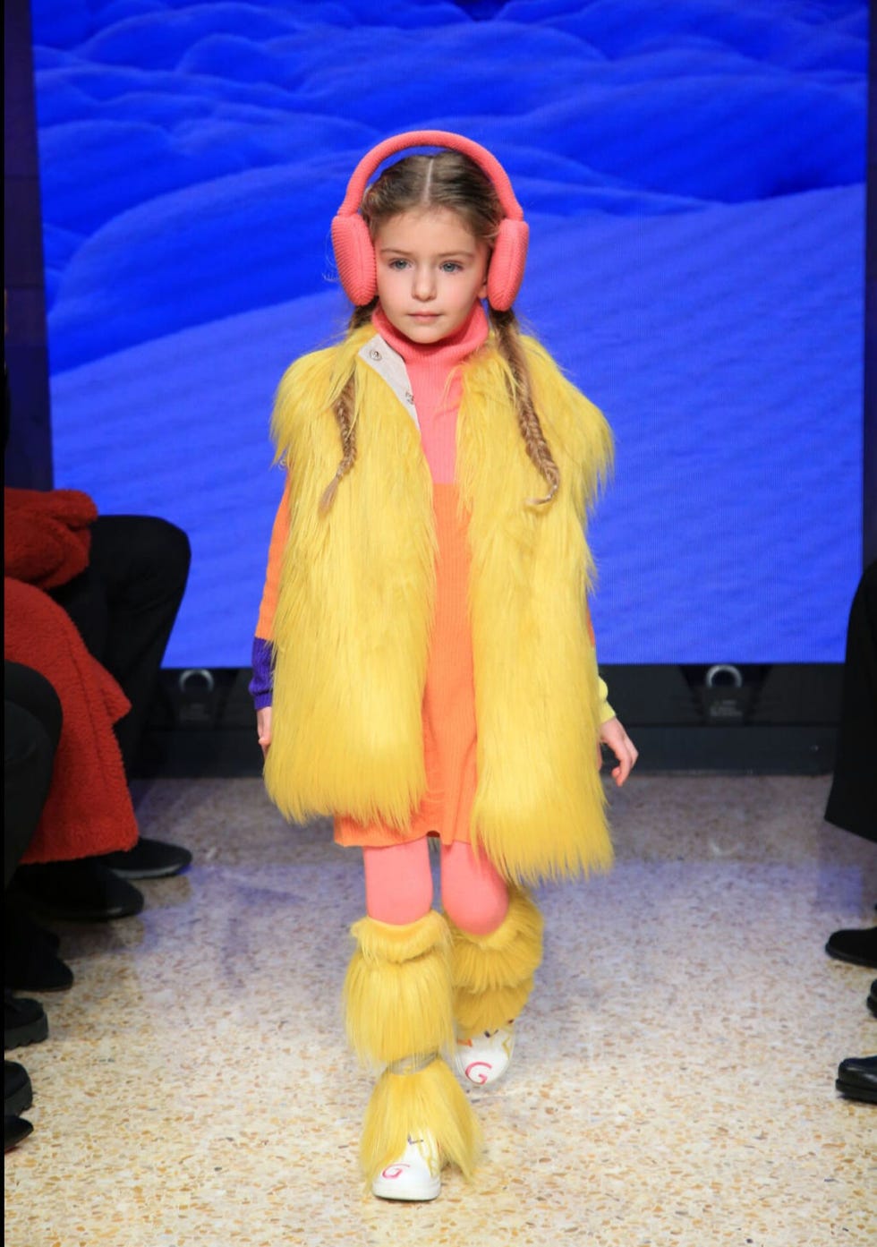 Yellow, Fashion, Child, Fun, Outerwear, Child model, Performance, Event, Costume, Fashion design, 