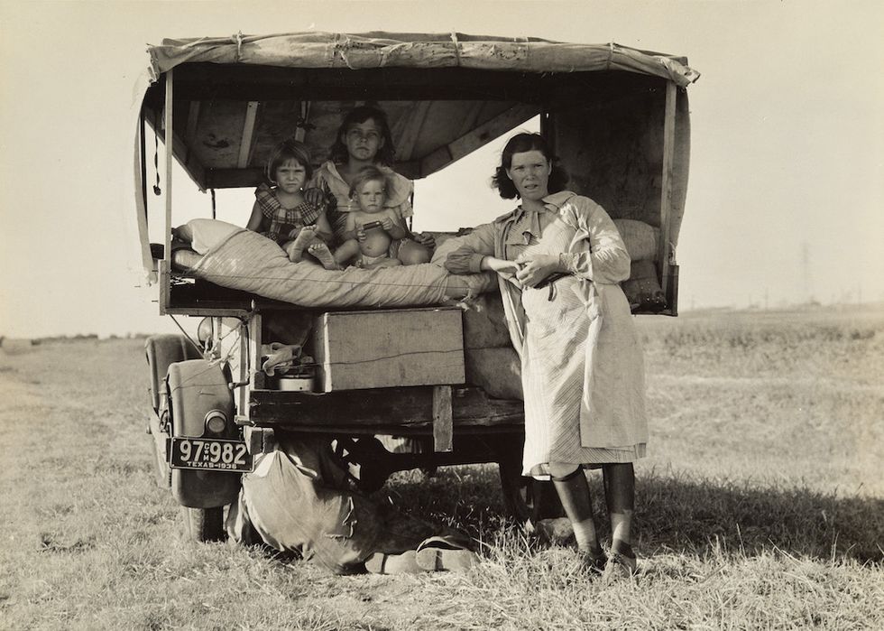 Migrant Family, Texas, 1936 Dorothea Lange (American, 1895–1965) Photograph, gelatin silver print,  Sophie M. Friedman Fund, Photograph © Museum of Fine Arts, Boston