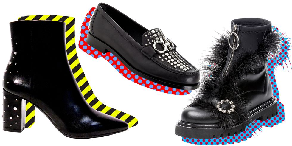 Footwear, Shoe, Font, Boot, Steel-toe boot, High heels, Fur, Athletic shoe, 
