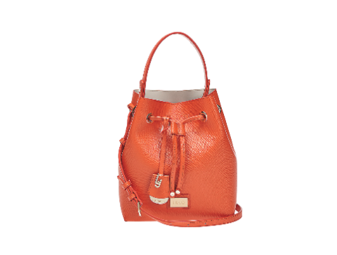 Handbag, Bag, Leather, Fashion accessory, Orange, Brown, Shoulder bag, Product, Tan, Material property, 