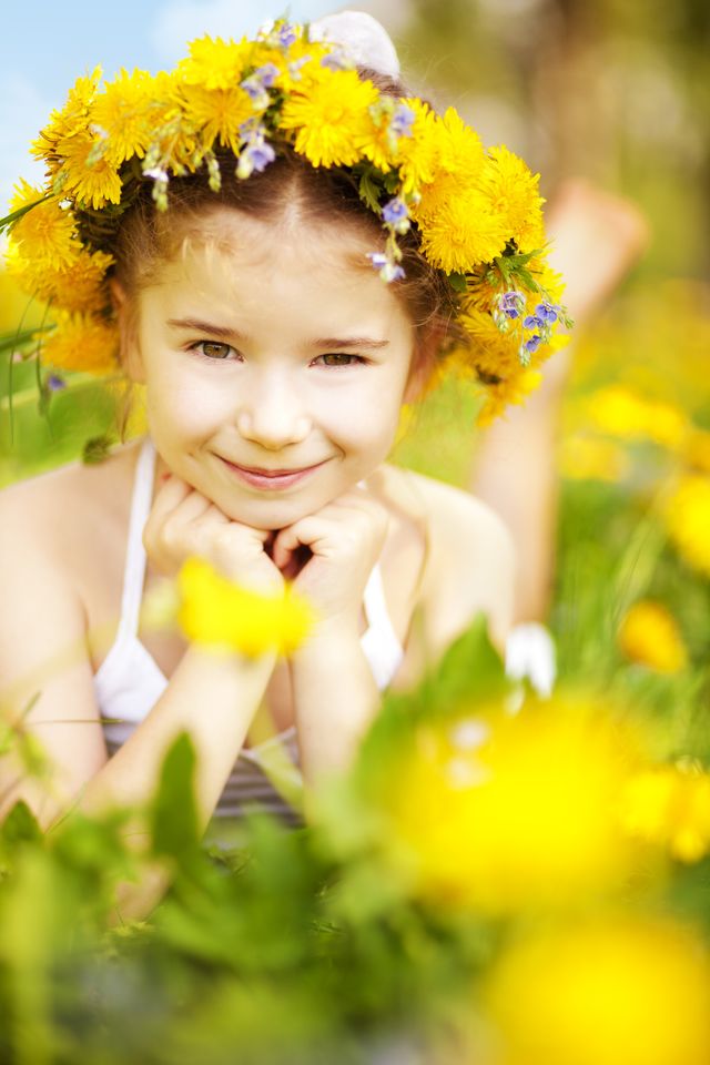 People in nature, Child, Yellow, Flower, Happy, Spring, Smile, Plant, Summer, Photography, 