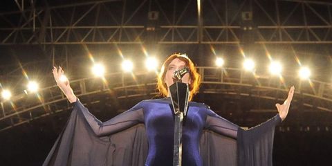 <p>Florence Welch wore a costume by Hannah Marshall for her Coachella performance</p>