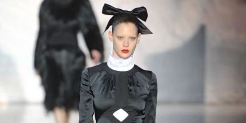<p>So you could forgive the fashion crowd for spending much of the day speculating on what would come next.</p><p>The answer? A complete contrast. <a href="http://www.elleuk.com/catwalk/collections/giles/autumn-winter-2011/collection">Giles Deacon</a>’s n