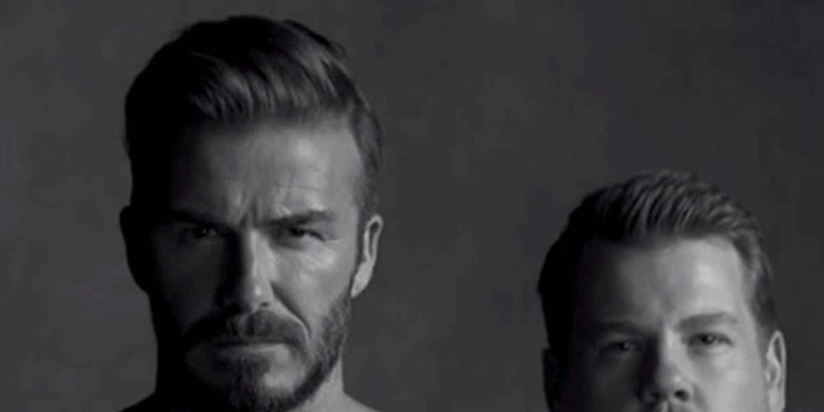 David Beckham And James Corden Launch Dandj Briefs 