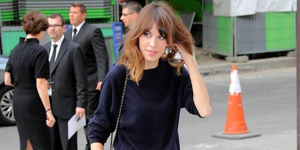 Alexa Chung arrives for Chanel Couture