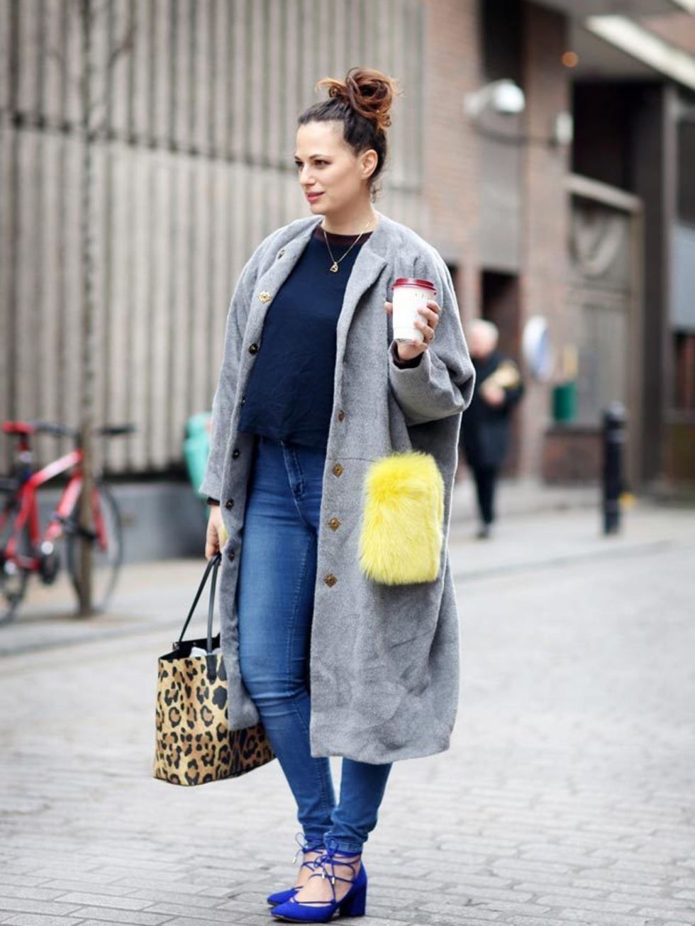 <p>Sophie Beresiner, Beauty Director</p>

<p>Narciss coat, Roksanda top, ASOS jeans, Kurt Geiger shoes, Monica Vinader necklace, Givenchy bag</p>