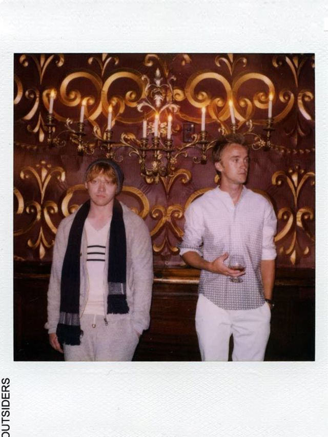 <p>Rupert Grint and Tom Felton in Band of Outsiders lookbook</p>