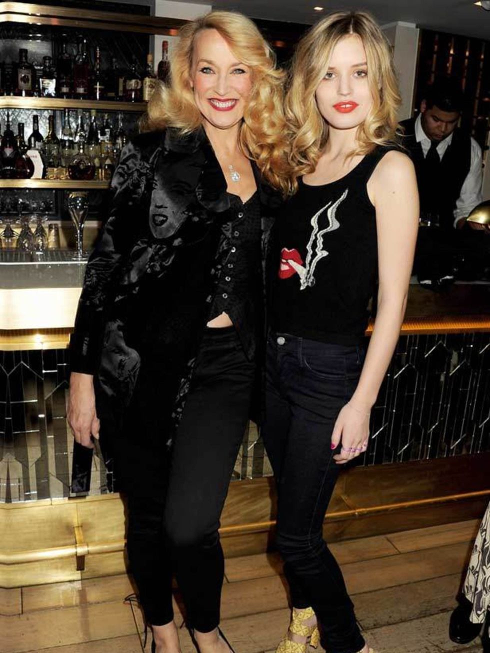<p><a href="http://www.elleuk.com/content/search?SearchText=jerry+hall&amp;SearchButton=Search">Jerry Hall</a> &amp; daughter <a href="http://www.elleuk.com/starstyle/style-files/(section)/georgia-may-jagger">Georgia May Jagger</a> attend a dinner celebra