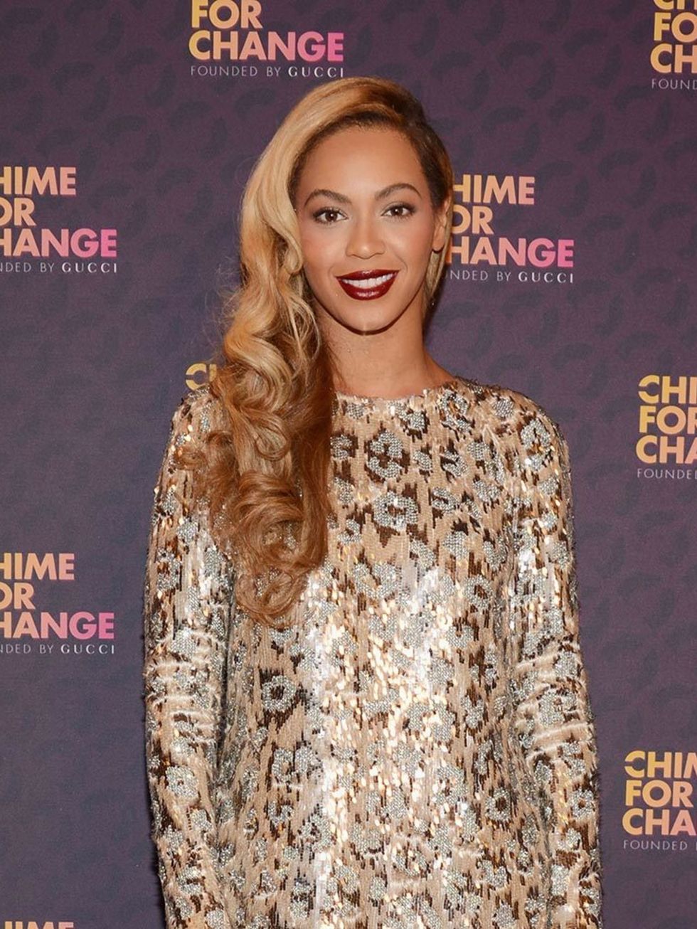 <p><a href="http://www.elleuk.com/fashion/celebrity-style/beyonce-s-style-file">Beyoncé</a></p>

<p>'We have a lot of work to do, but we can get there if we work together. Women are more than 50 percent of the population and more than 50 percent of voters