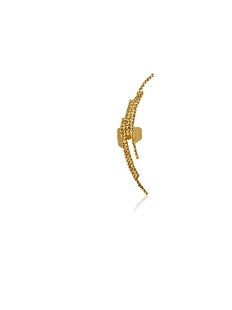 <p>Maria Black's crescent ear cuff is subtle enough for the office and cool enough for out, £90, at <a href="http://www.avenue32.com/jewellery/all-jewellery/all-jewellery/gold-plated-crescent-earcuff-74802.html">Avenue32.com</a></p>