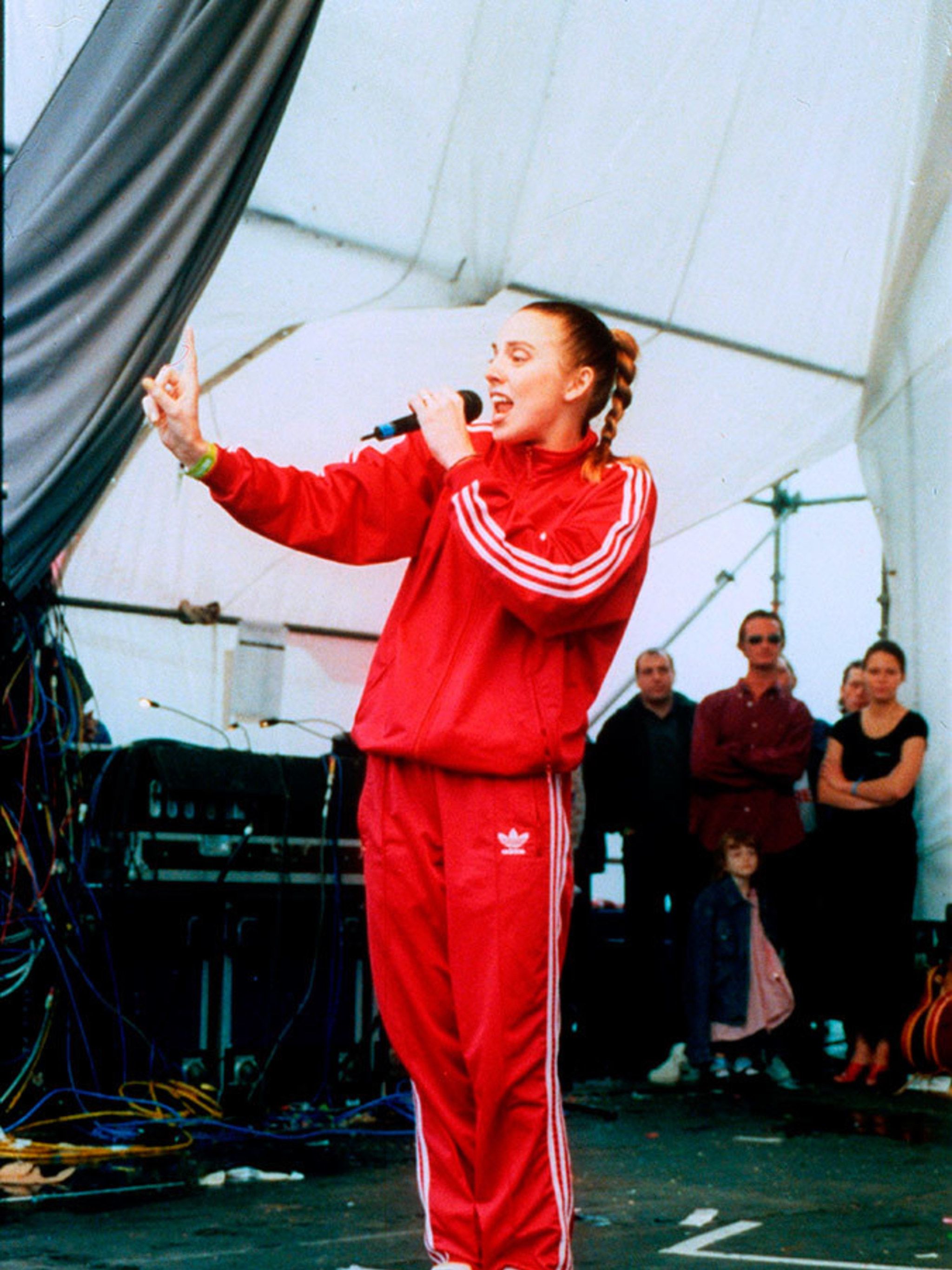 Kylie jenner red adidas on sale tracksuit