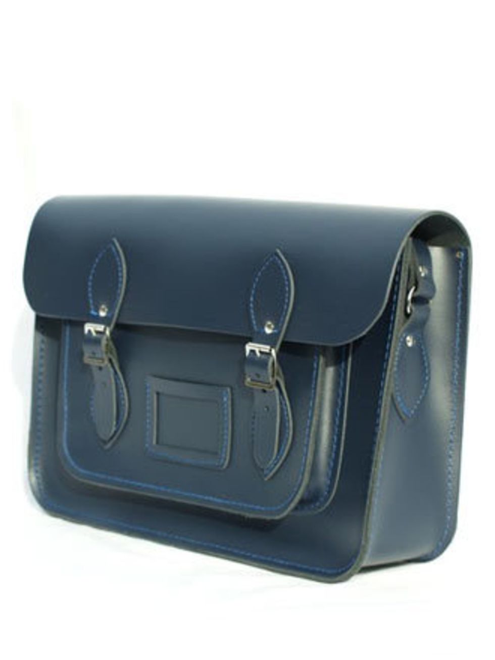 <p>This spring/summer utility is a big trend. Accessories like this satchel are not only nice to look at, they're practical too.</p><p>Leather satchel, £66.39 by <a href="http://www.cambridgesatchel.co.uk/15-navy-satchel-118-p.asp">The Cambridge Satchel C