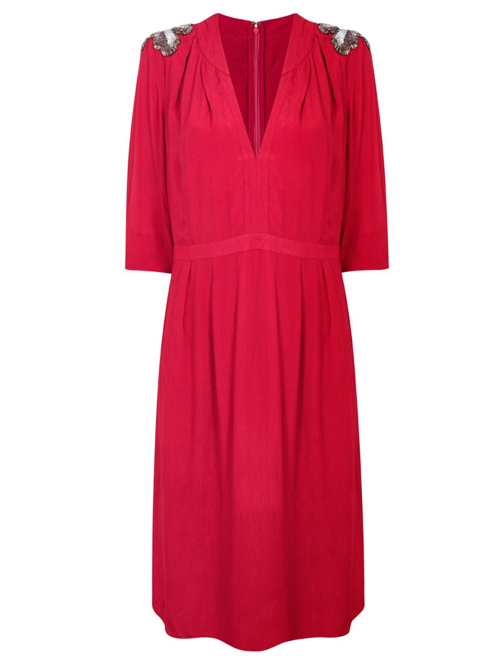 <p>Clements Ribeiro Swan red dress, £75</p>