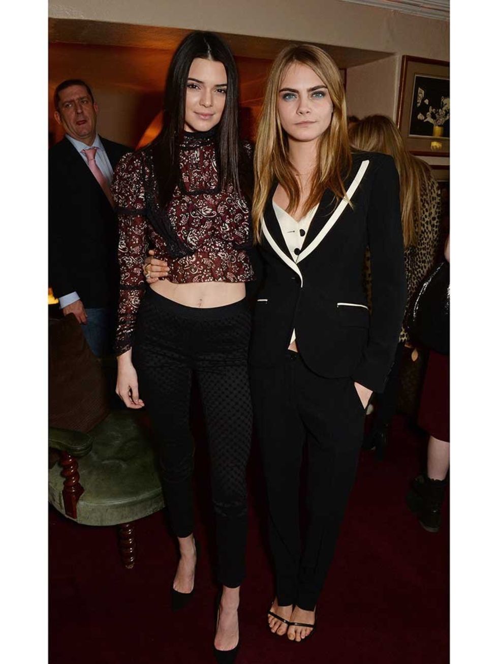 <p>Kendall Jenner and Cara Delevingne at the launch of LOVE special editions, London Fashion Week.</p>