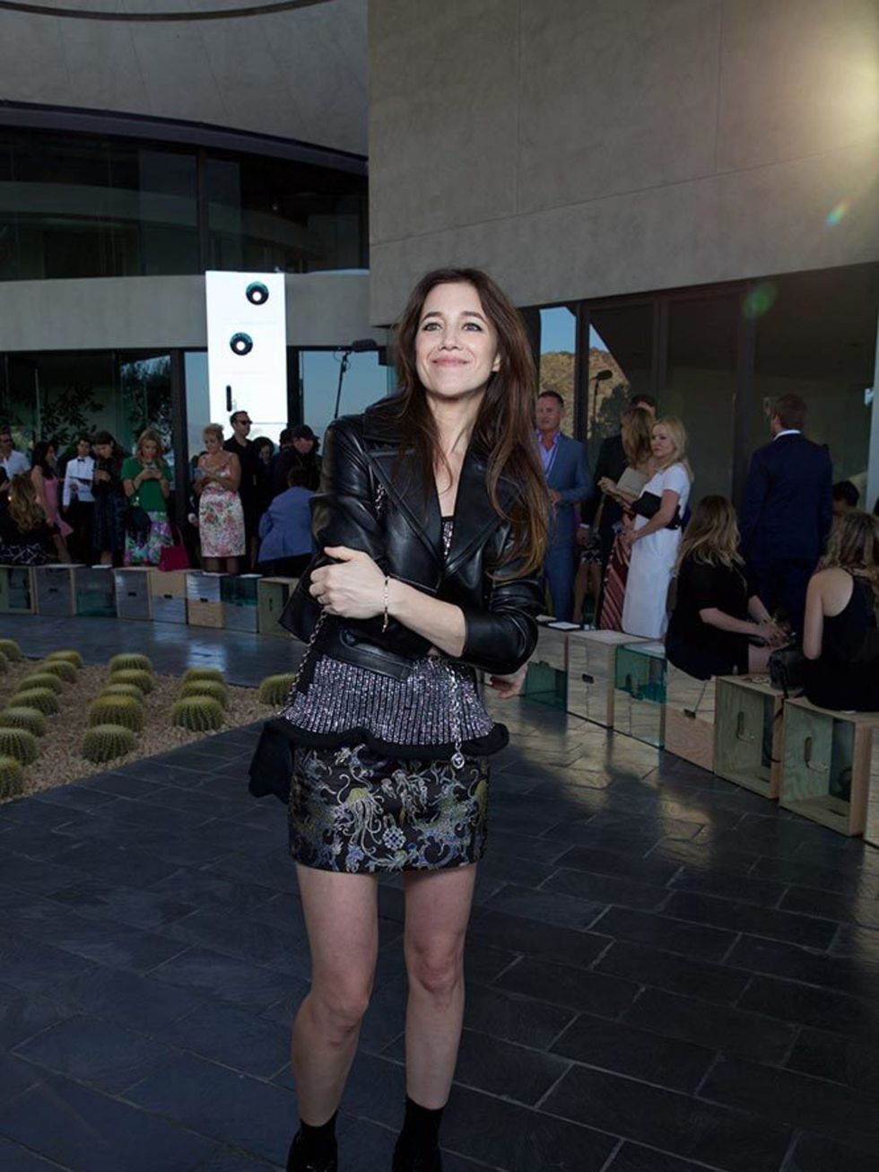Charlotte Gainsbourg at the Louis Vuitton Cruise 2016 show in Palm Springs, May 2015.