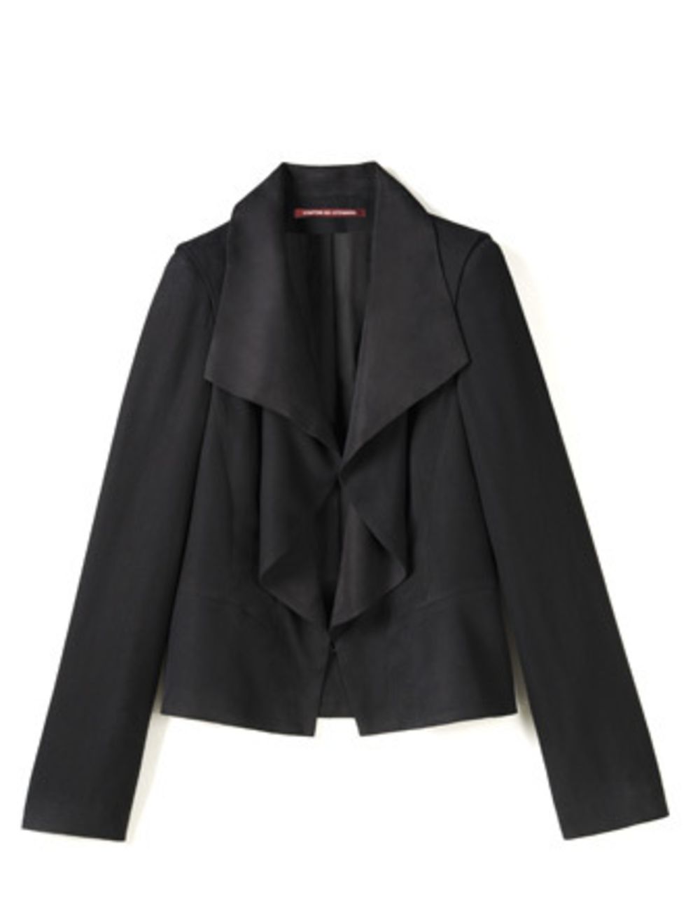 <p>Everyone should own a black blazer. This ruffle version from Comptoir is more feminine than the boyfriend blazers that have ruled for the past few seasons. </p><p>Jacket, £184 by Comptior des Contonniers. For stockists call 0207 792 9580</p>