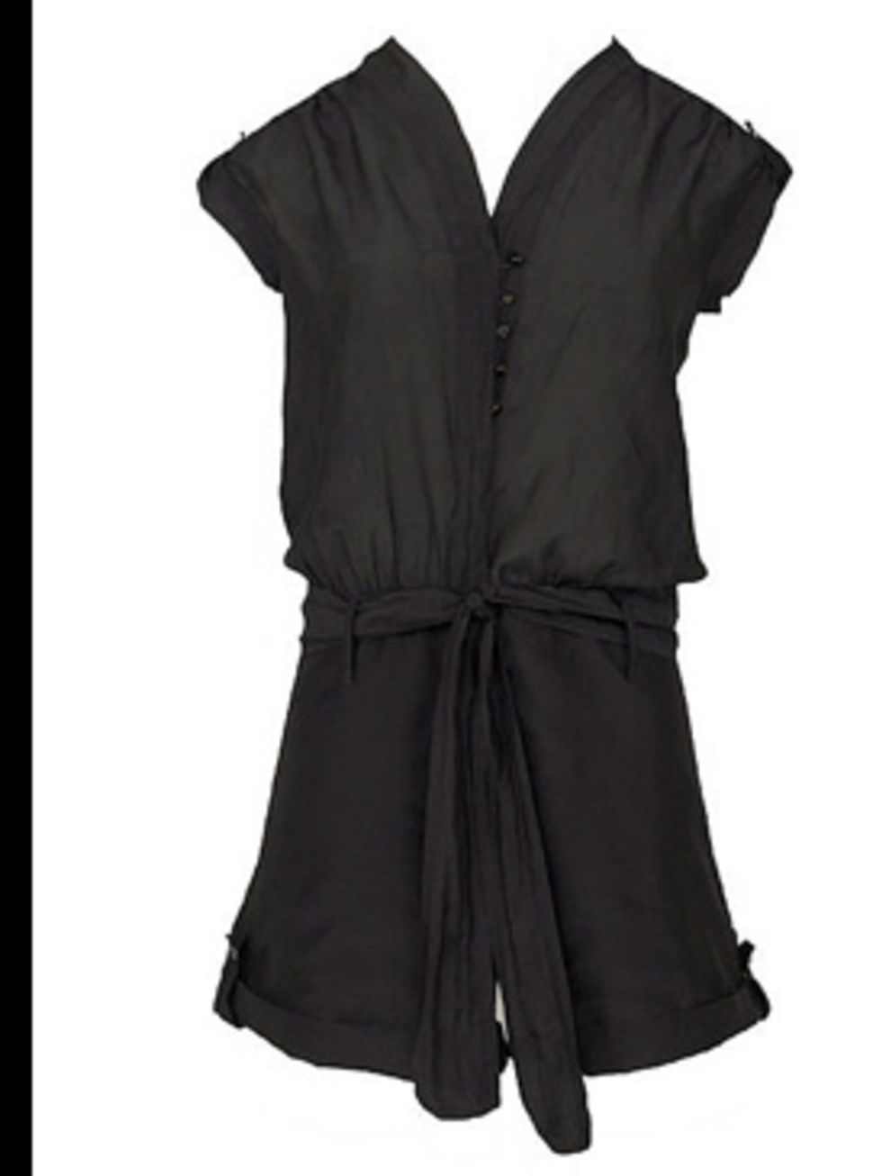<p>Playsuit, £95.23 by Young Fabulous and Broke at <a href="http://www.bunnyhug.co.uk/fashionshop/gbu0-prodshow/Young_Fabulous_and_Broke_Silk_Cotton_Mix_Black_Playsuit.html">Bunnyhug</a></p>