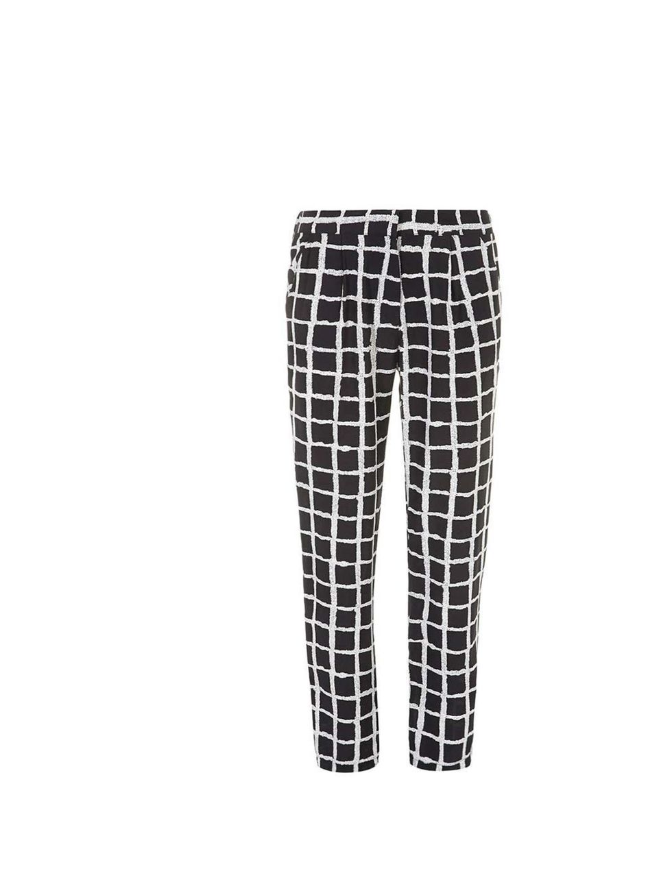 <p>I'll wear these with a white blouse, leather jacket and bright pink shoes.</p><p>- Diana Gavrilina, Digital Picture Intern</p><p><a href="http://www.dorothyperkins.com/en/dpuk/product/clothing-203535/trousers-leggings-203565/black-and-ivory-check-trous