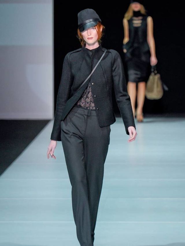 <p>Its black-clad protagonist travelled through time picking up references from great clubs and famous hotels. Just the type of trip ELLE loves.</p><p> </p><p>The result was an elegant selection of sleek jumpsuits, sweeping floor length coats and collarle