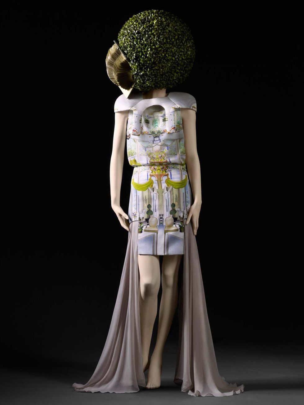 <p>Mary Katrantzou printed silk dress, SS11</p>