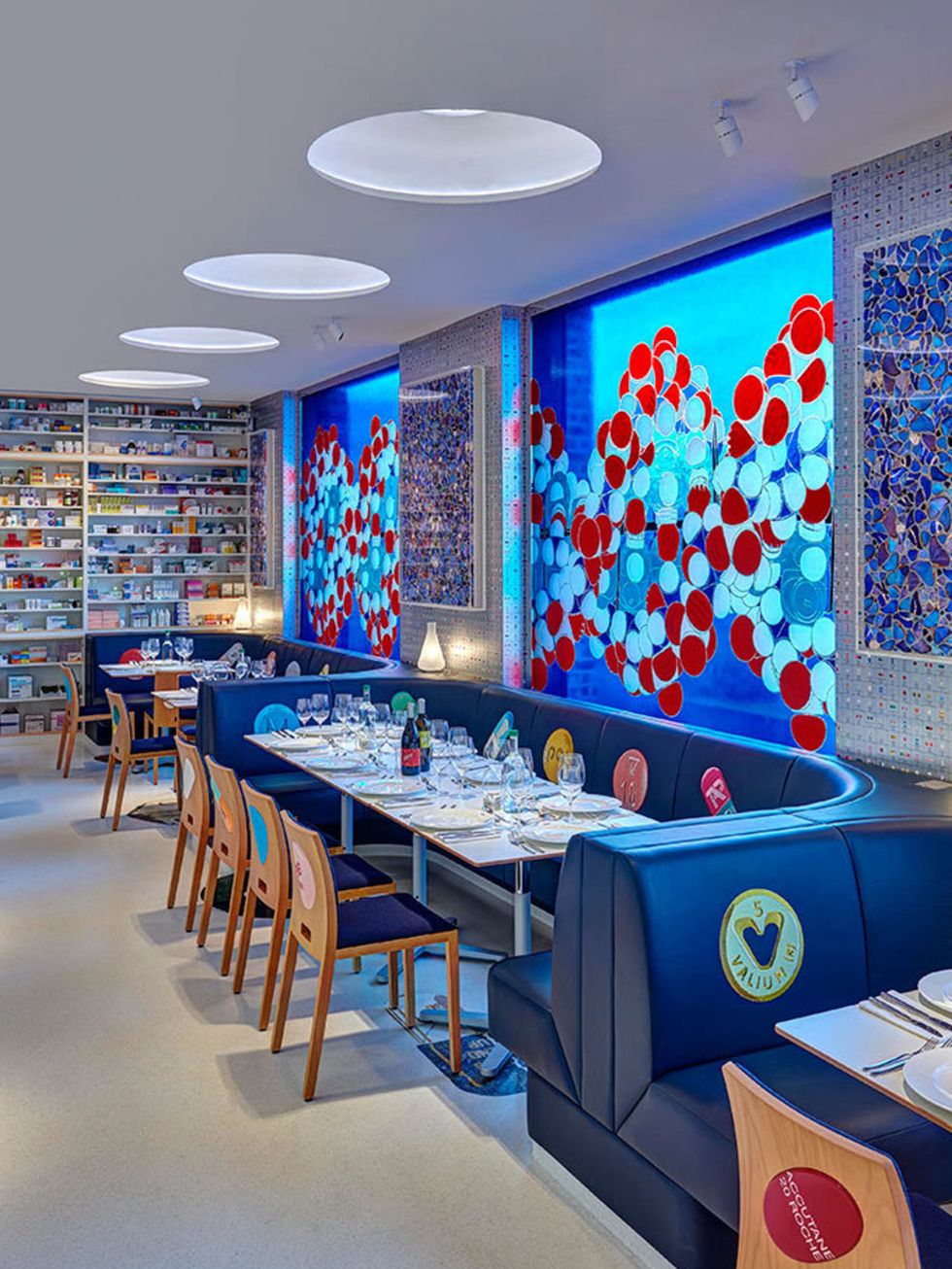 <p>FOOD: Pharmacy2</p>

<p>Fact fans may recall that Damien Hirsts original Pharmacy restaurant in Notting Hill closed after the Royal Pharmaceutical Society claimed it breached the Medicines Act of 1968, because people would think is was an ACTUAL pharm