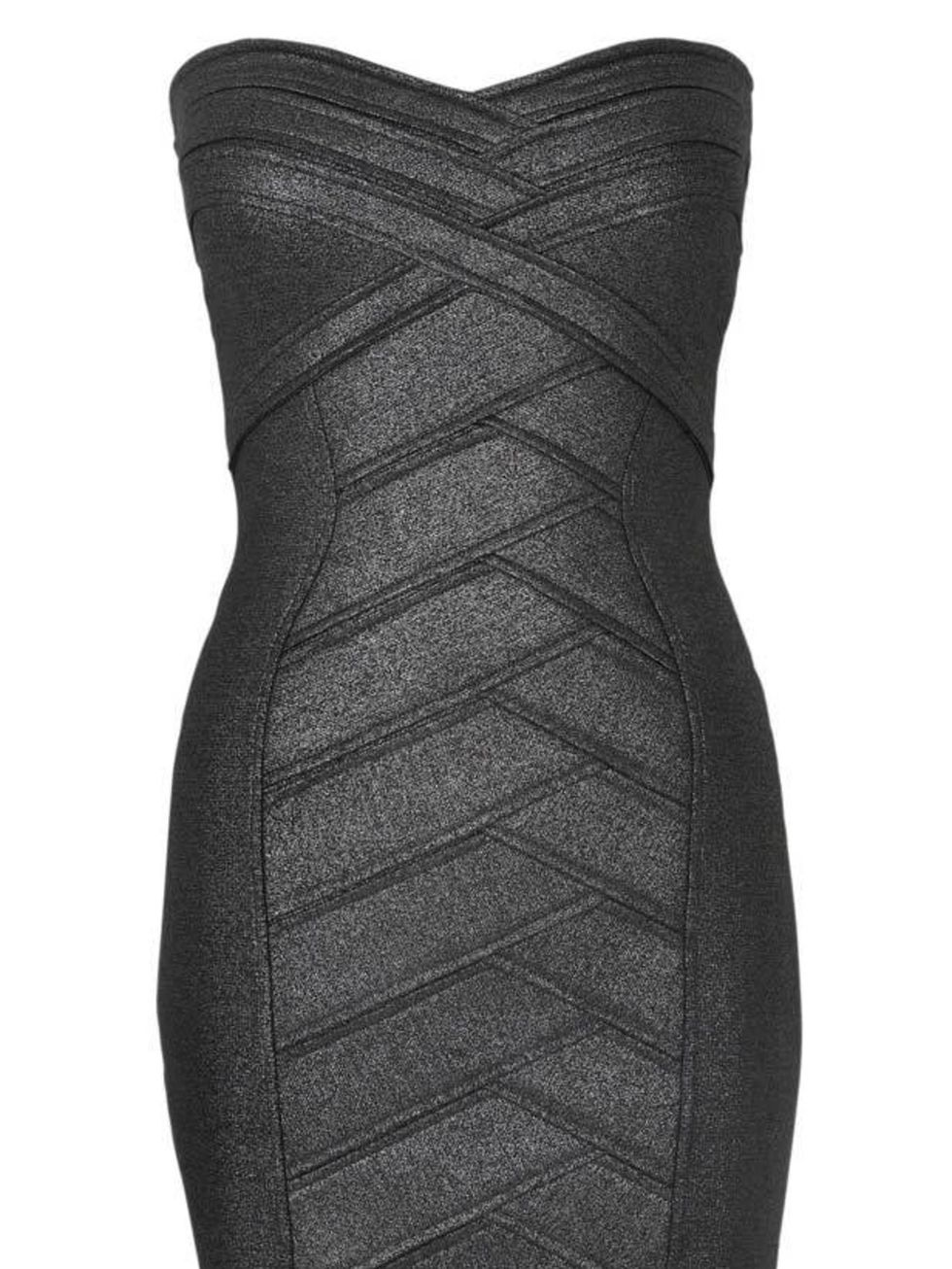 <p>Black strapless dress, £79, by Star by Julien MacDonald at Debenhams (08445 616 161)</p>