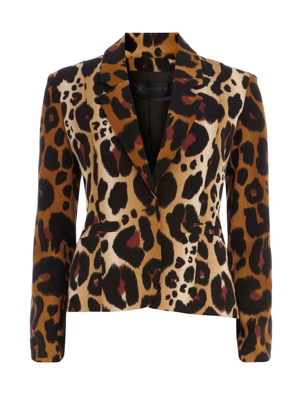 <p>Kardashian Kollection animal print blazer £50</p>