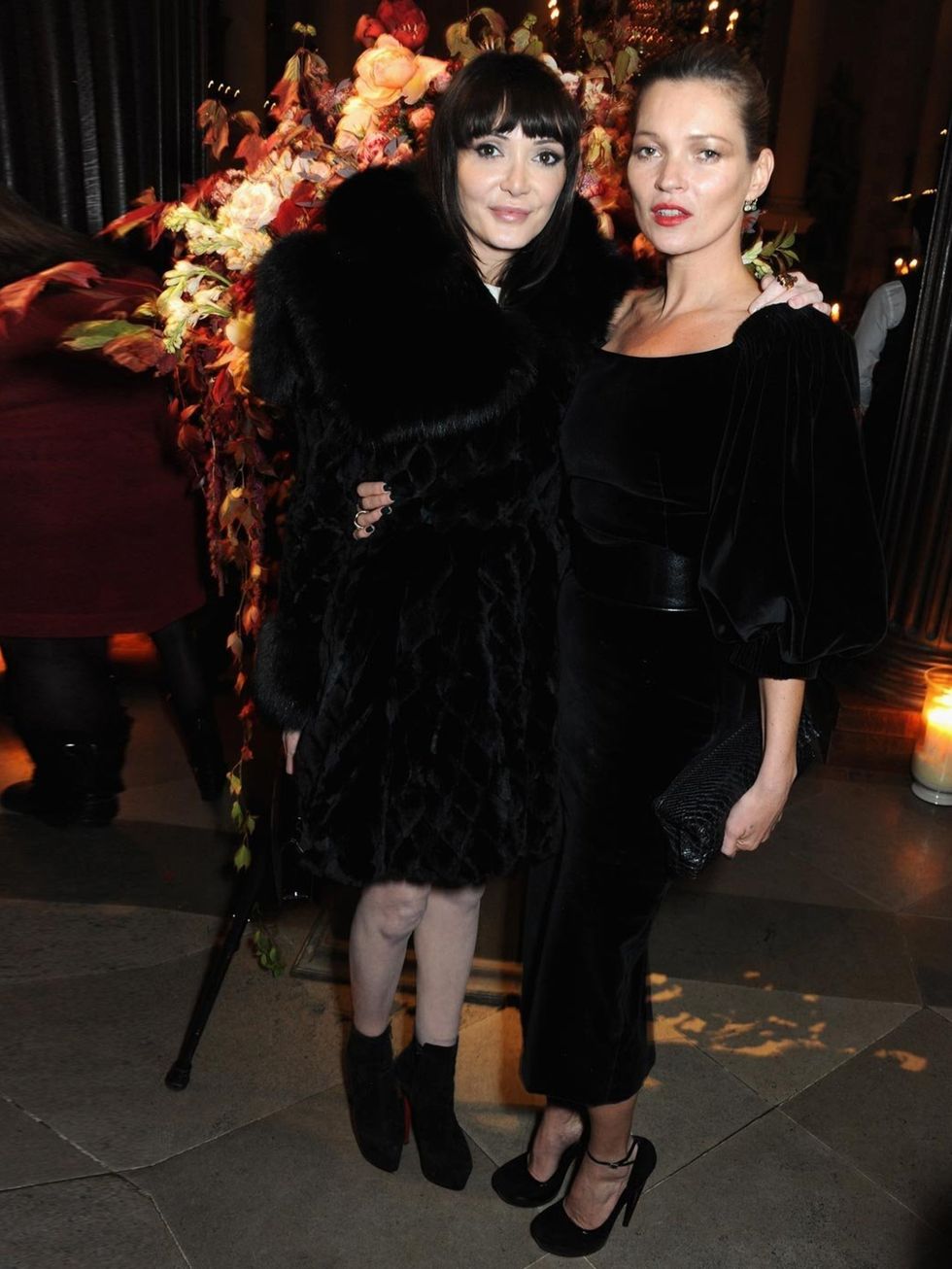 <p>Annabelle Neilson and <a href="http://www.elleuk.com/star-style/celebrity-style-files/kate-moss">Kate Moss</a>  at the <a href="http://www.elleuk.com/catwalk/designer-a-z/alexander-mcqueen/">Alexander McQueen</a> and Frieze dinner to celebrate the open