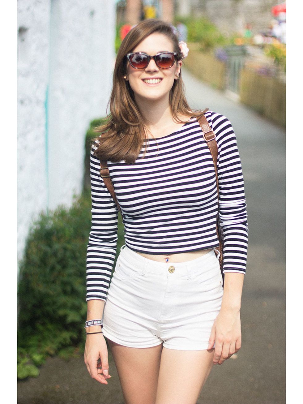 Emma Clarke wears H&M top and River Island shorts.