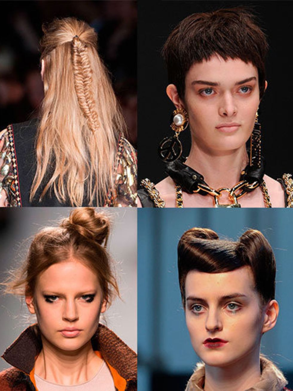<p>The Milanese are connoisseurs when it comes to attention to detail; from intricate braided buns at <a href="http://www.elleuk.com/catwalk/designer-a-z/dolce-gabbana">Dolce and Gabbana</a> to delicately dishevelled fishtail plaits at <a href="http://www
