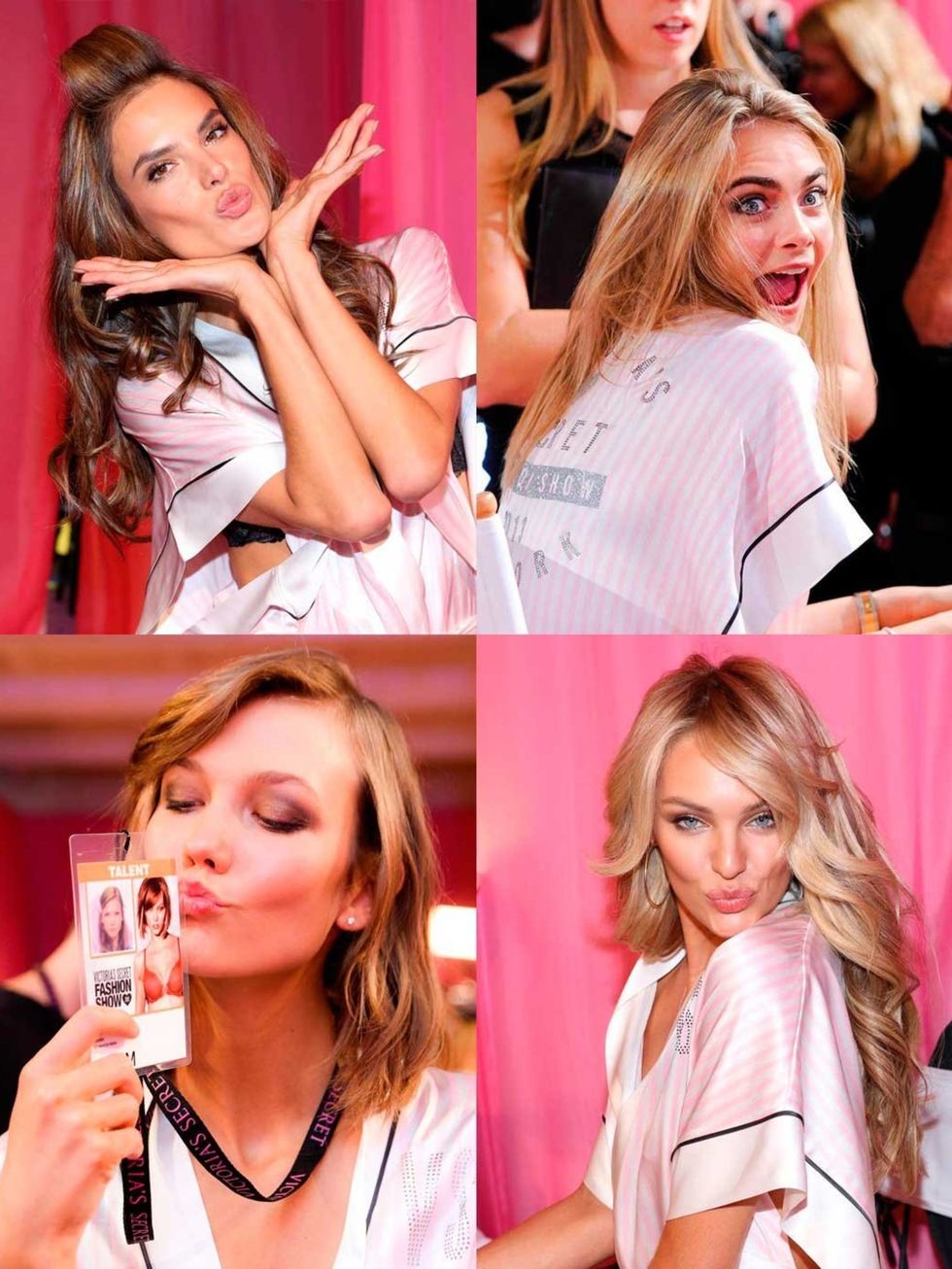 Backstage at Victoria's Secret 2013