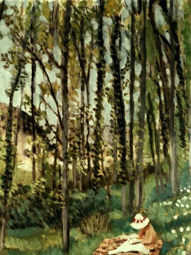 <p>Illustration of a woman in a forest</p>