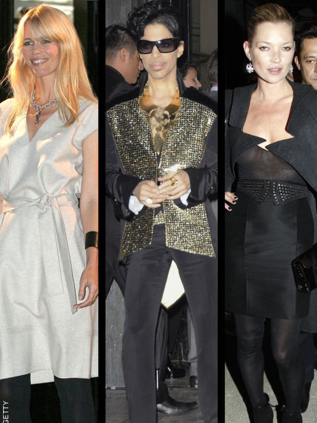 <p><a href="/find/%28term%29/Prince">Prince</a> has been expected in Paris all week and finally appeared on the front row yesterday at YSL, alongside <a href="http://www.elleuk.com/starstyle/style-files/kate-moss">Kate Moss</a> (and boyfriend <a href="/fi