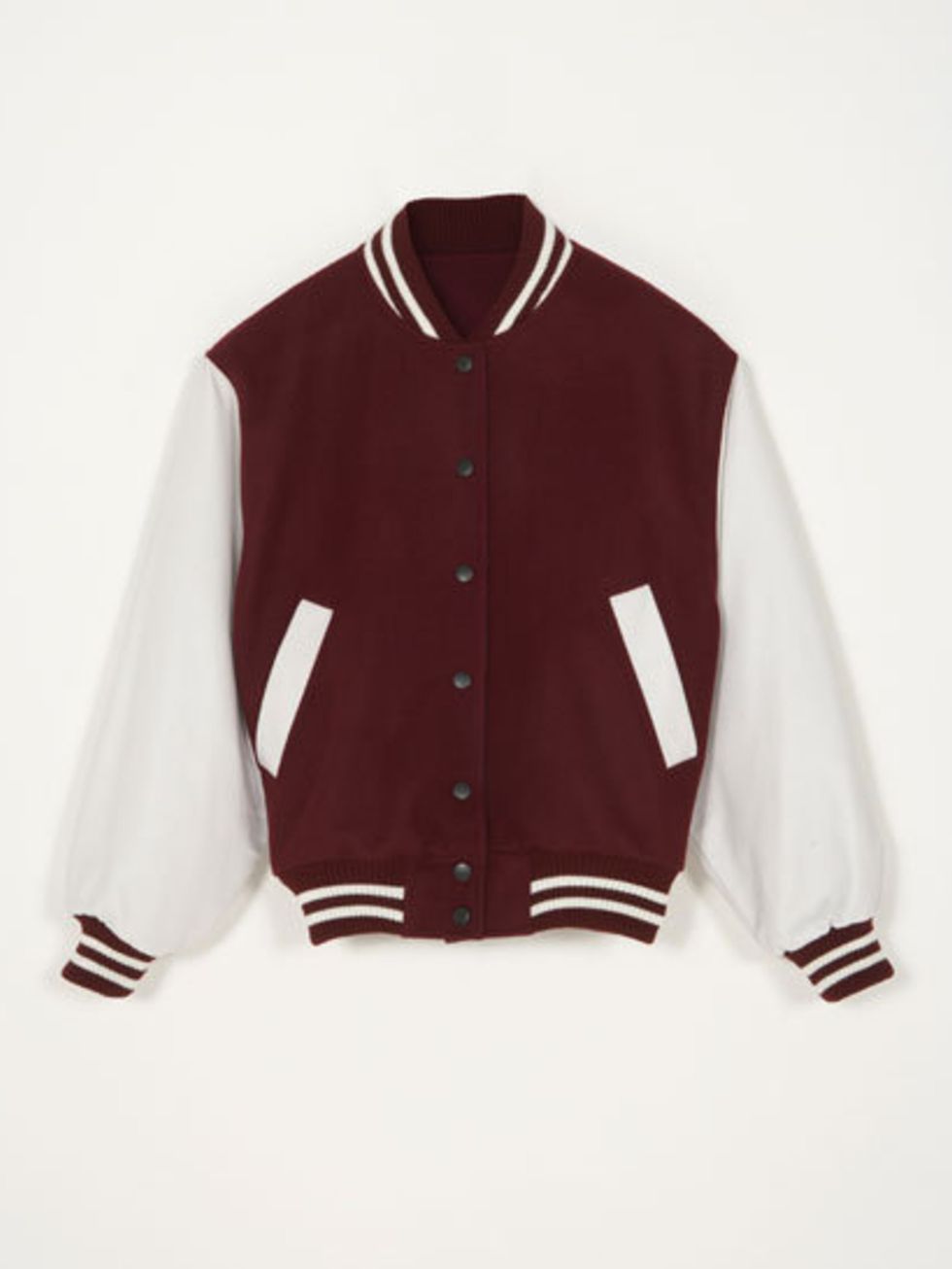 <p>J W Anderson for Topshop baseball jacket</p>