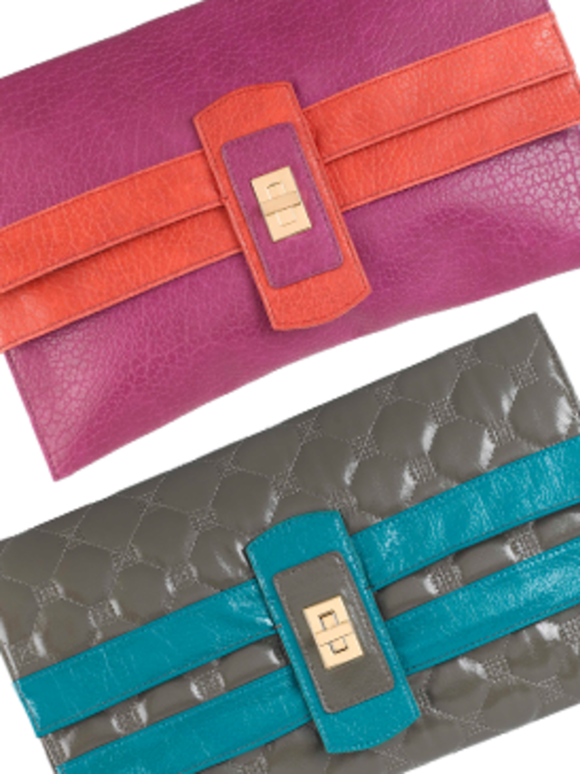 <p>  </p><p>Here at ELLEuk.com HQ we couldn't believe our eyes when these clutches made their way into our office. Bold, bright and oversized, they are the perfect arm candy for day or night and are a bargain at £19.50 (we think we'll take both colour way
