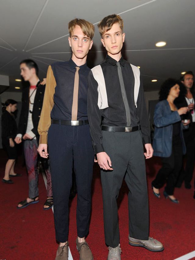 <p>Lanvin menswear backstage </p>